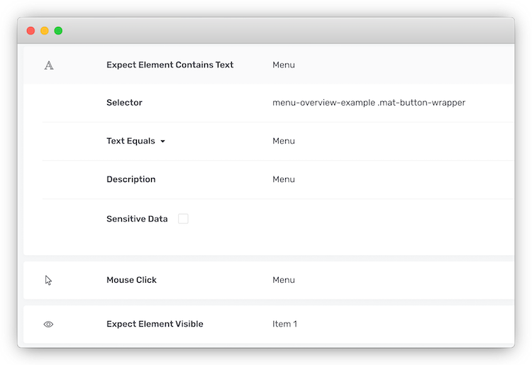 Zero code test creation